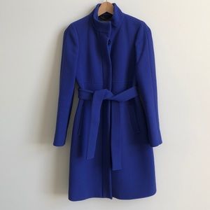 Blue J. Crew Overcoat